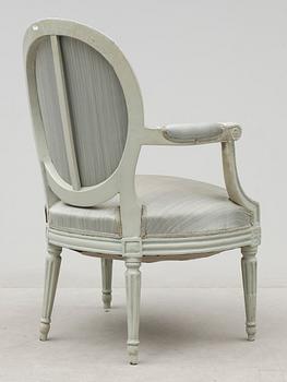 KARMSTOL. Gustaviansk. 1700-talets slut.