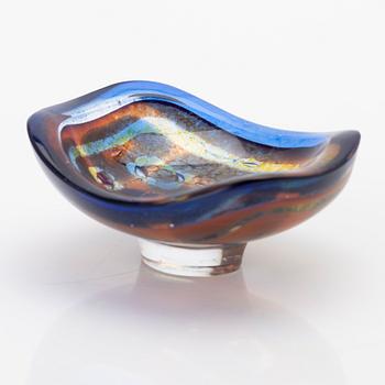 Sven Palmqvist, skål, miniatyr, glas, Ravenna, Orrefors.