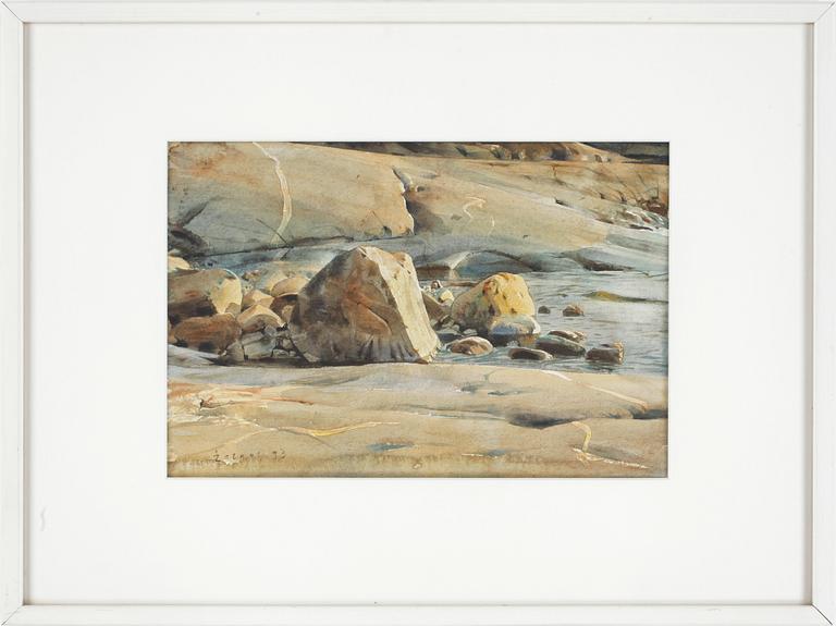 STANISLAW ZOLADZ, akvarell, sign o dat 93.