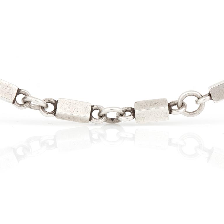 WIWEN NILSSON, Lund 1961, collier, sterlingsilver. Vikt ca 49,8 gram.