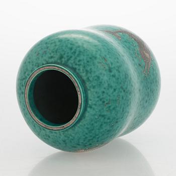 Wilhelm Kåge, a ceramic vase, "Argenta", Gustavsberg 1935.