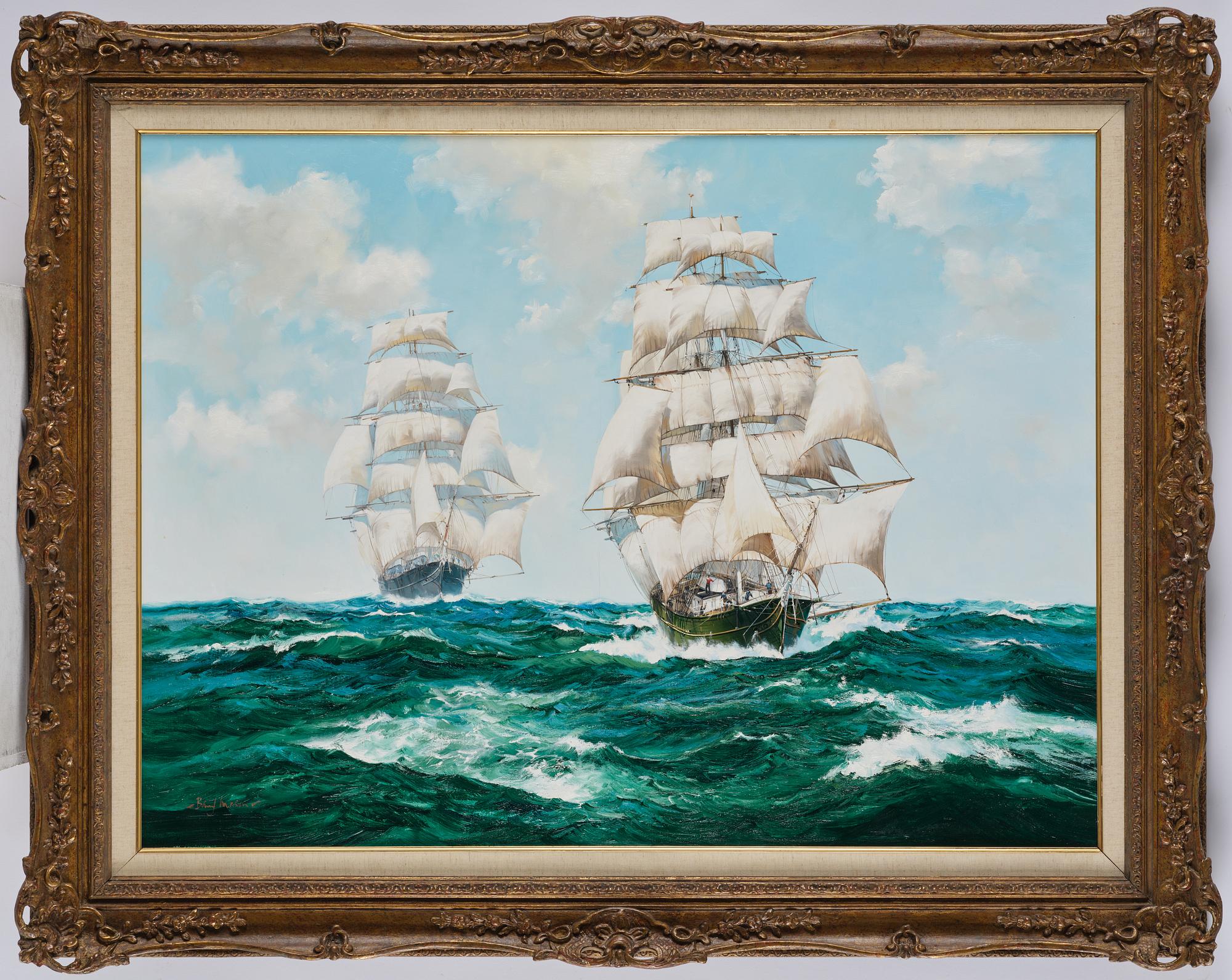 Barry Mason (1947-), "Thermopylae" and "Cutty Sark" racing.