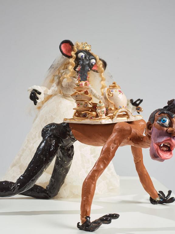 Nathalie Djurberg & Hans Berg, "The Brain Has Corridors - Rat Bride".