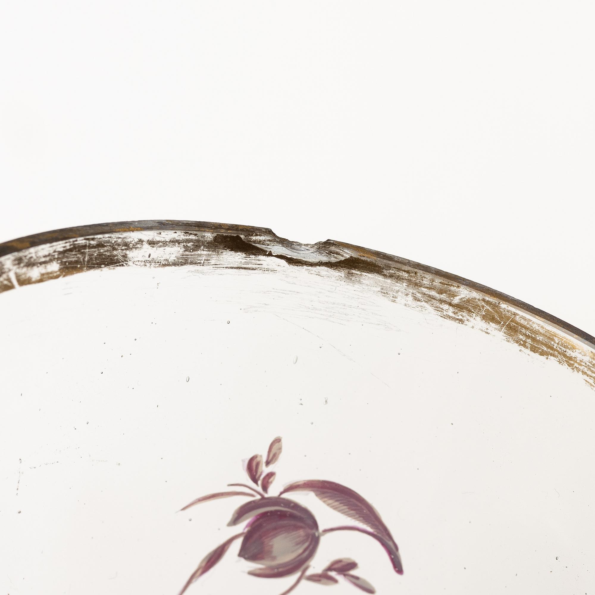 Six historical style glasses, around te year 1900.