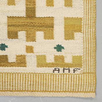 Ann-Mari Lindbom, gift Forsberg, MATTA. "Gulbroka". Rölakan. 210,5 x 132,5-135,5 cm. Signerad AB MMF AMF.