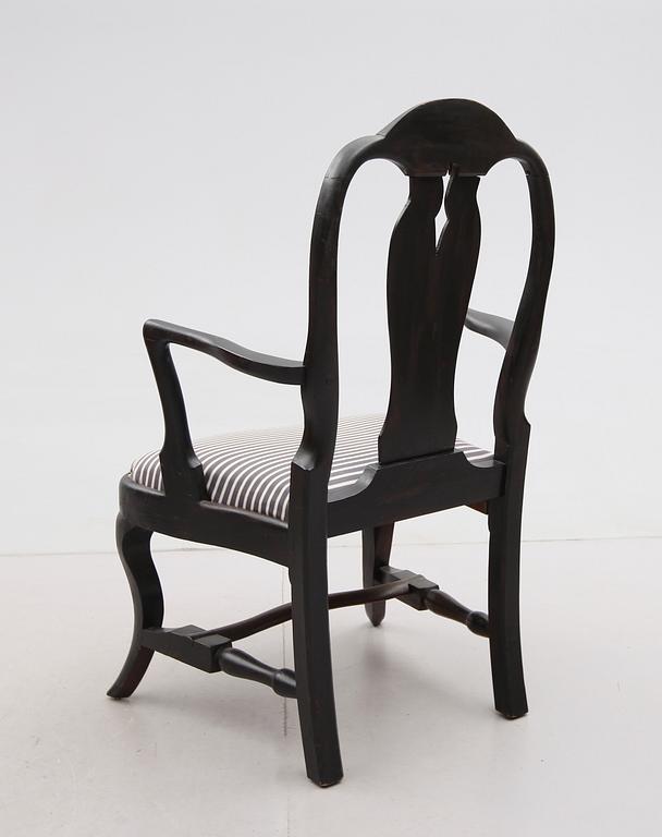KARMSTOL, rokokostil, 1800-/1900-tal.