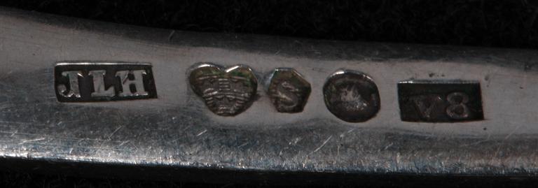 PARTI SILVER, 13 delar. Silver. Bla Stockholm 1947.