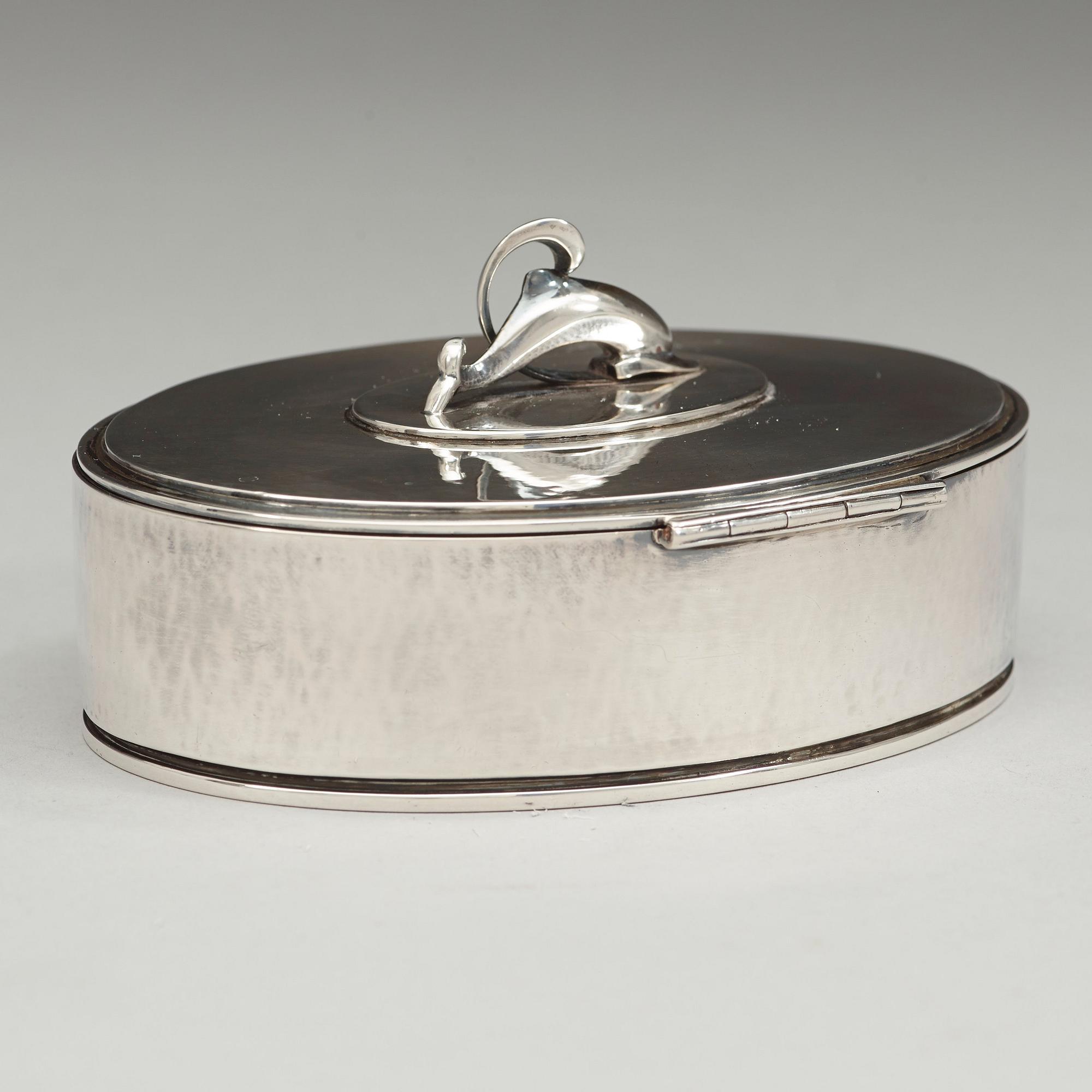 HARALD NIELSEN, toilettedosa, Georg Jensen, Köpenhamn 1933-44, sterling,