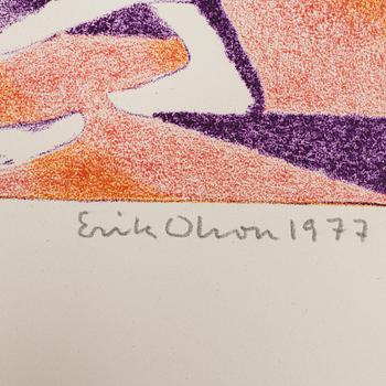 Erik Olson, 'En sökares vandring', folder with colour lithographs, 3 works, including book and catalogue.