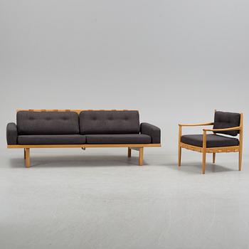 A 'Tornade' sofa and a 'Cadett' easy chair by Eric Merten, IRE möbler, Skillingaryd, Sweden.