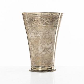 Peter Johan Zetterling, a silver beaker, Linköping, 1792.