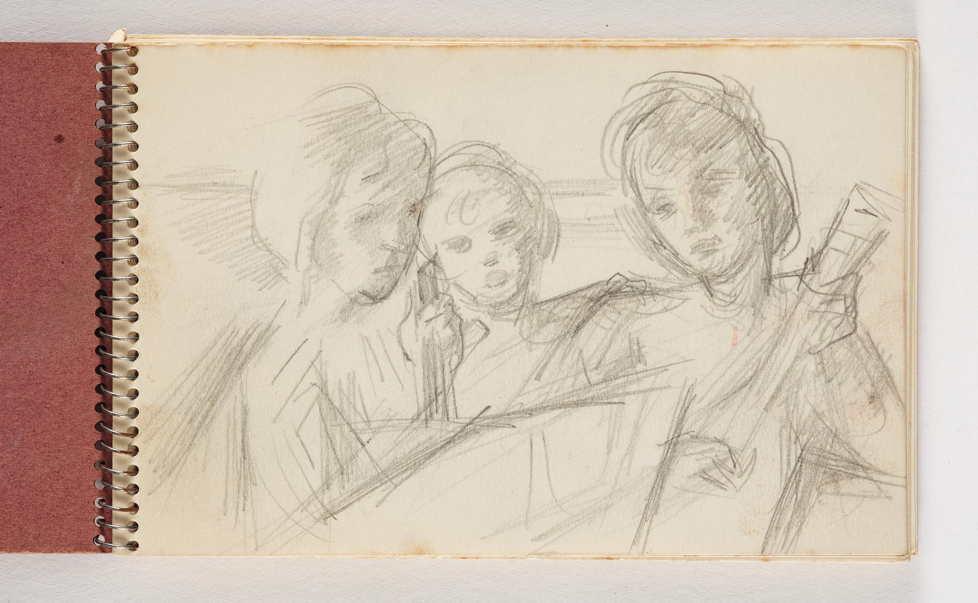 Lotte Laserstein, 10 små skissblock med teckningar.