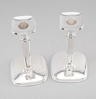 LJUSSTAKAR, 1 par, silver, Göthlin, Tesi, 1959.