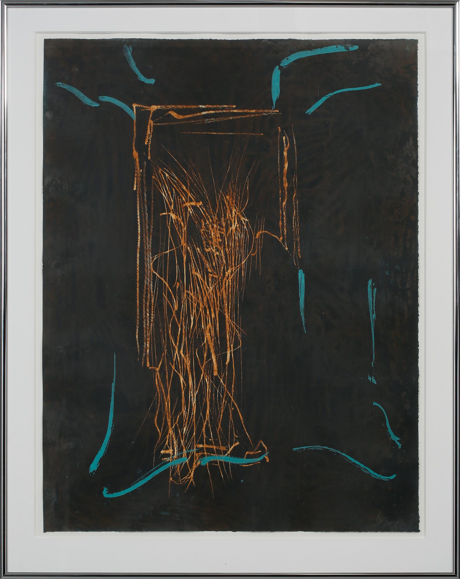 PER KIRKEBY, färglitografi, signerad, numrerad 13/30 och daterad -84.