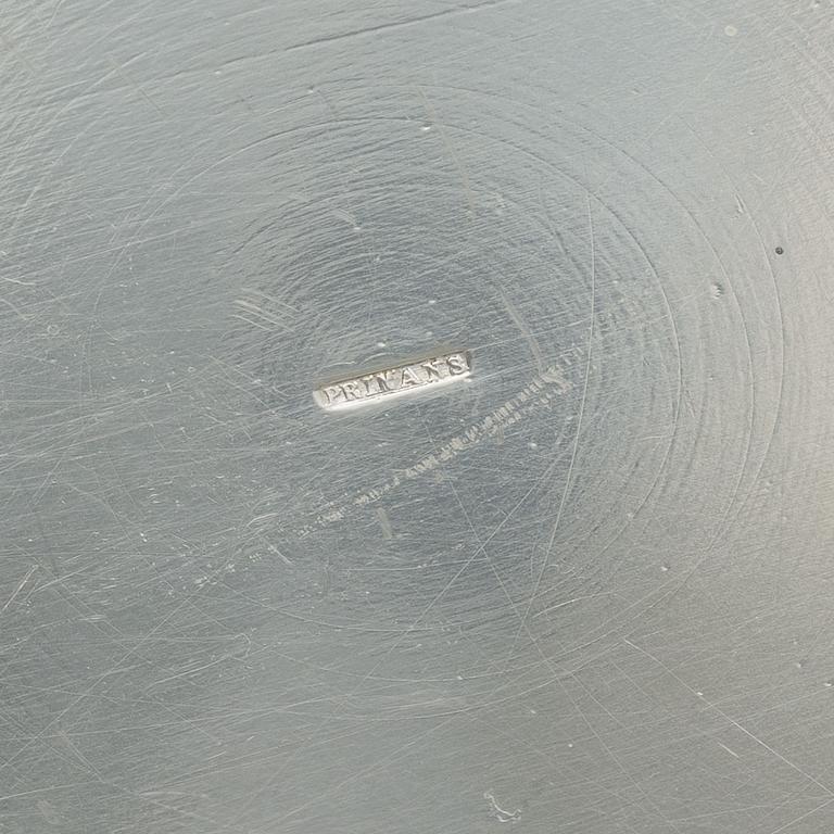 C.G. Råström, a silver plated gratin dish and a soufflé dish, mid-20th Century.