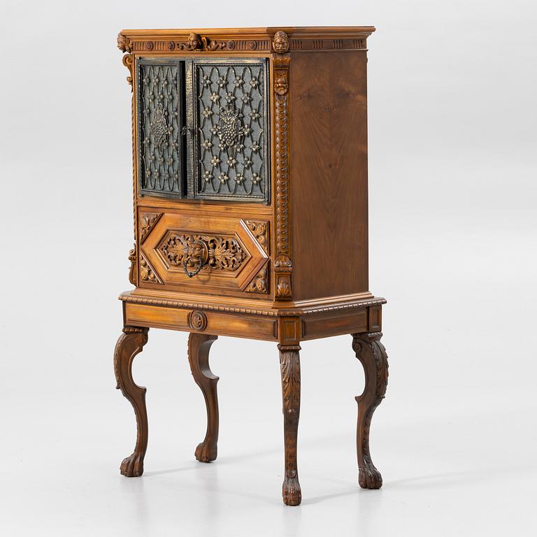 Bar cabinet, Baroque style, probably Gärsnäs, 1950s–60s.
