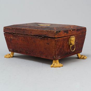 An Empire casket, early 19th century.