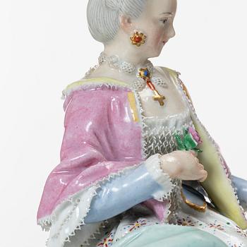 Two porcelain figurines, including one after Michel Victor Acier, Meissen, Germany, 19th century/around 1900.