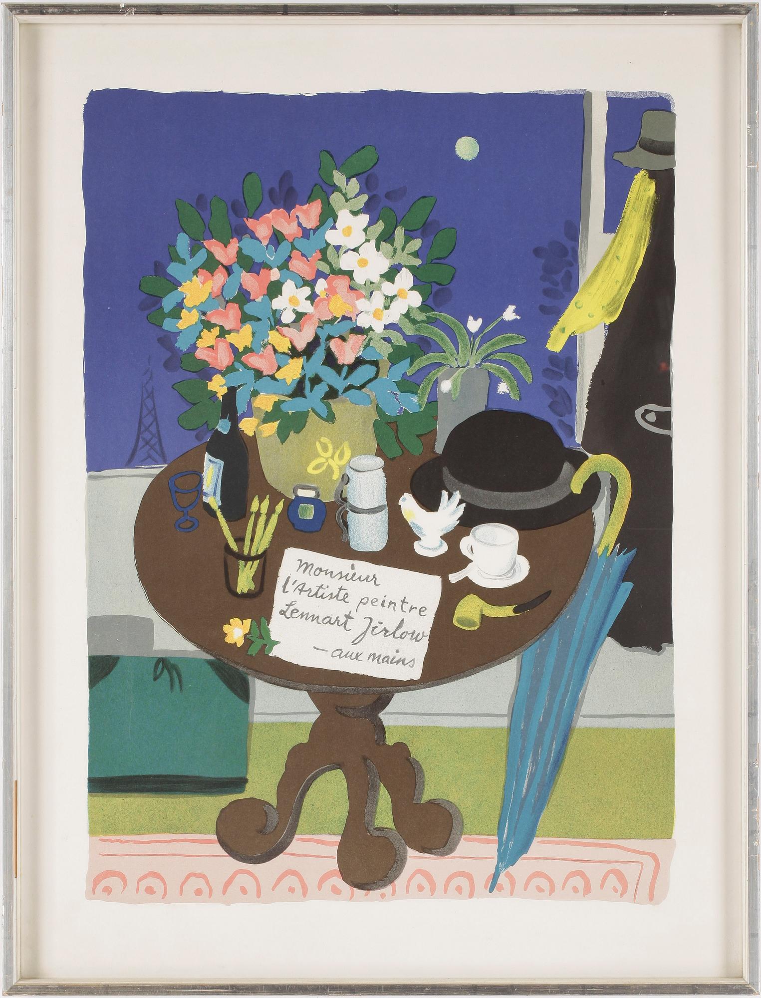 LENNART JIRLOW, färglitografi, signerad i trycket.