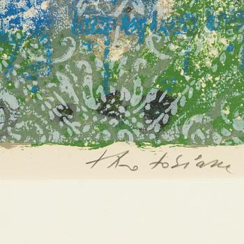 Theo Tobiasse, lithograph in colours, signed 136/200.