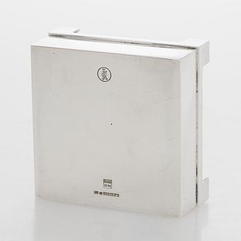 Bertel Gardberg, A lidded silver box with rosewood interior,  for Kultateollisuus, Turku 1968.