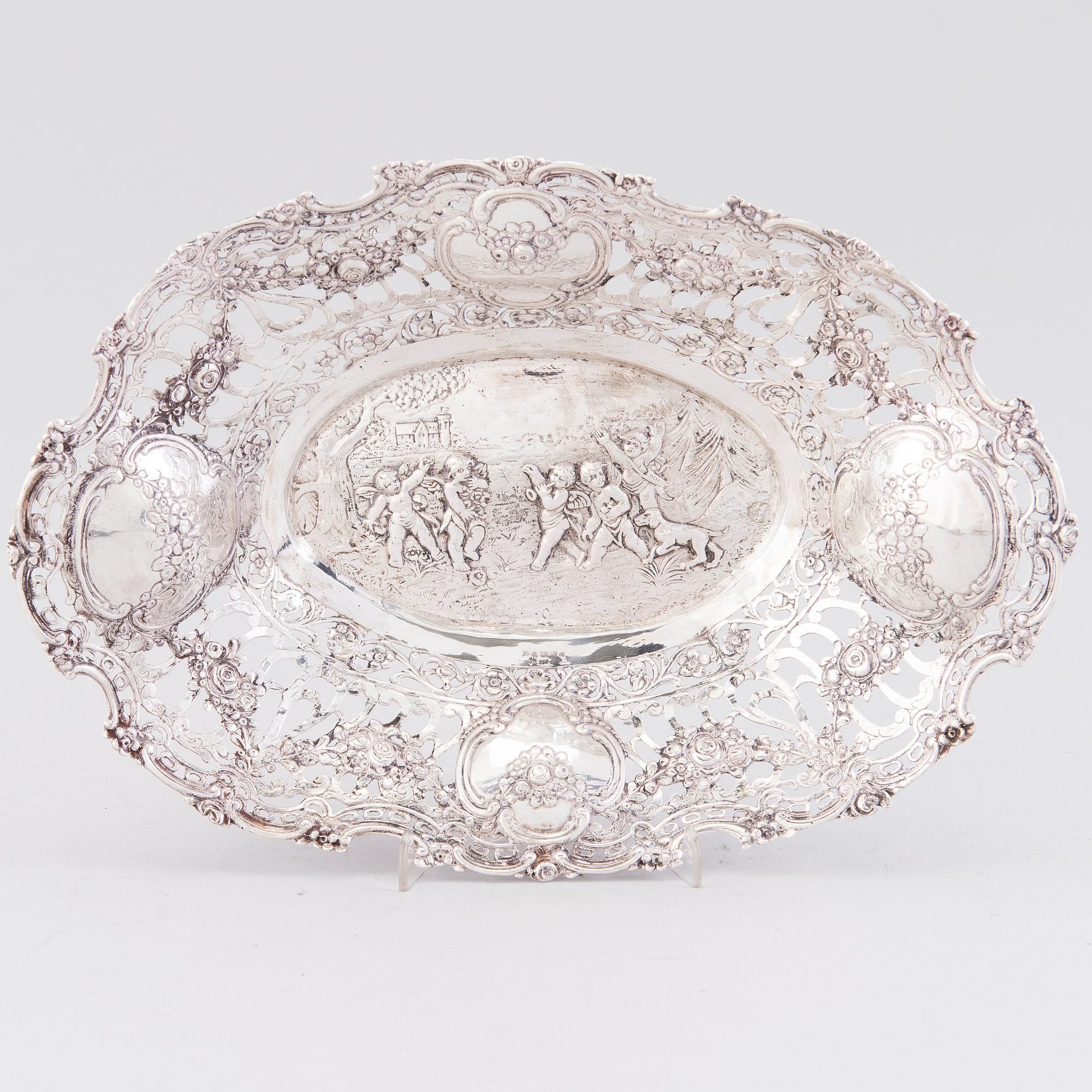 SKÅL, silver, Tyskland, 1900-talets första hälft, finska importstämplar.