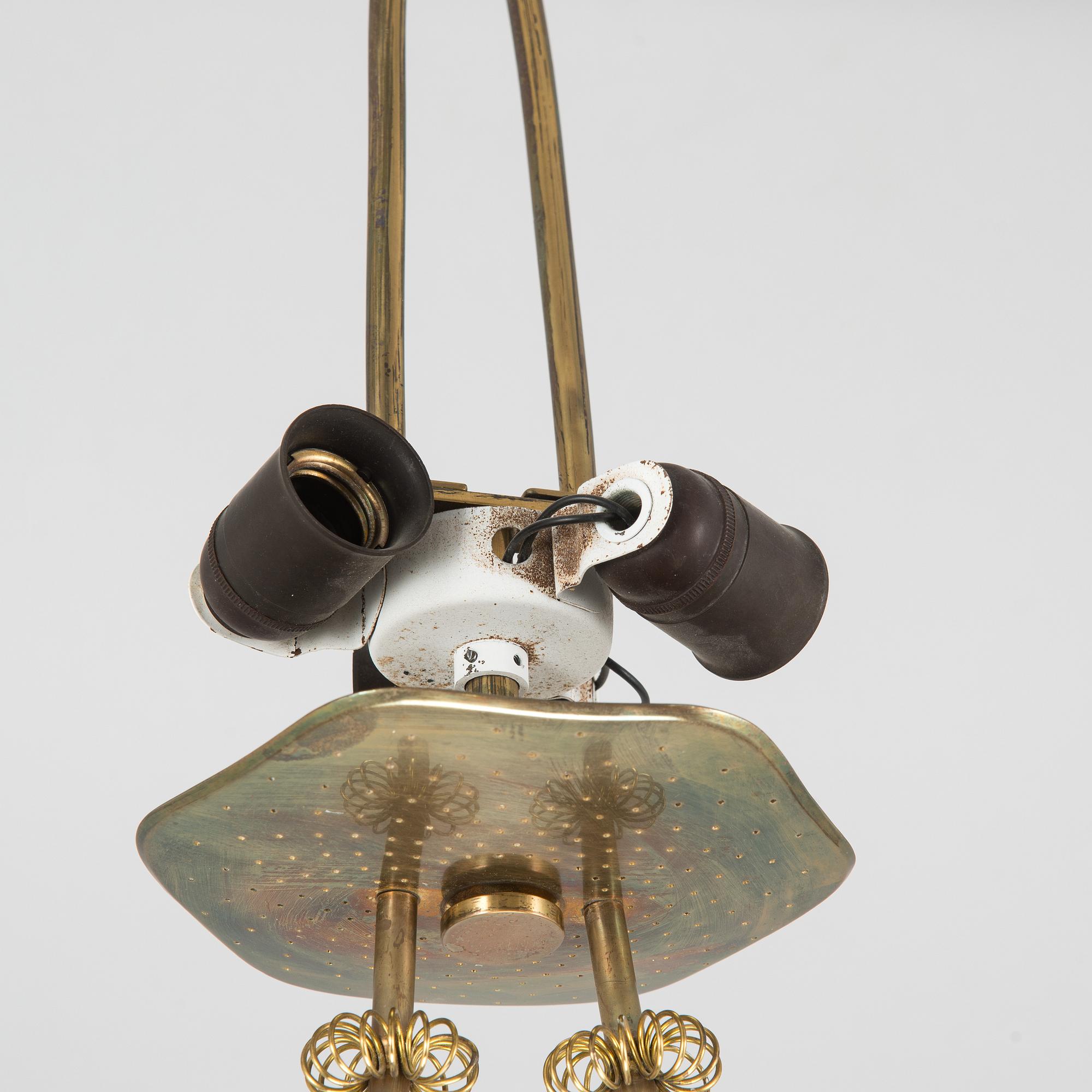 Paavo Tynell, Chandelier, for Taito. Made to order 1950.