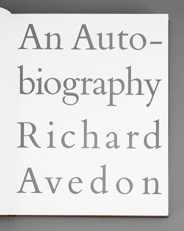 RICHARD AVEDON, "Richard Avedon: An Autobiography".