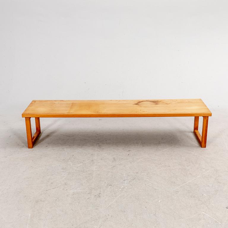 A pine 1970s bench.