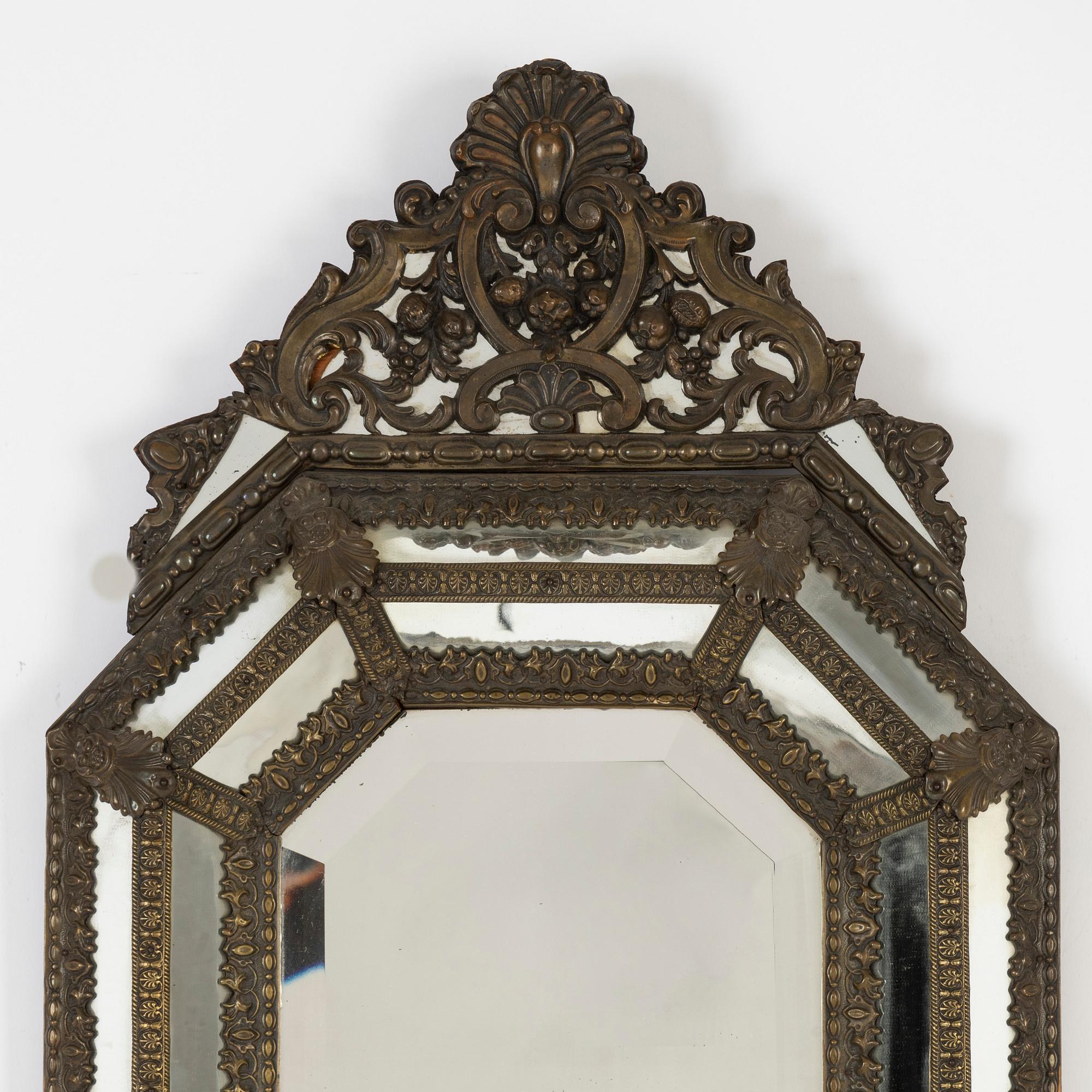 A Baroque style mirror, early 20th century.