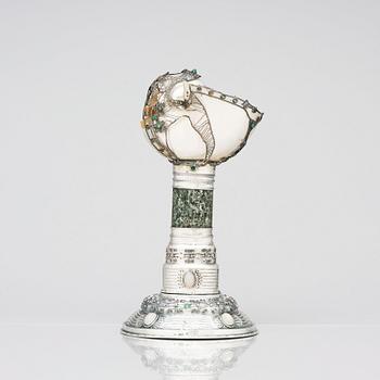 Märta af Ekenstam, a silver Nautilus goblet, Malmö Sweden 1914.