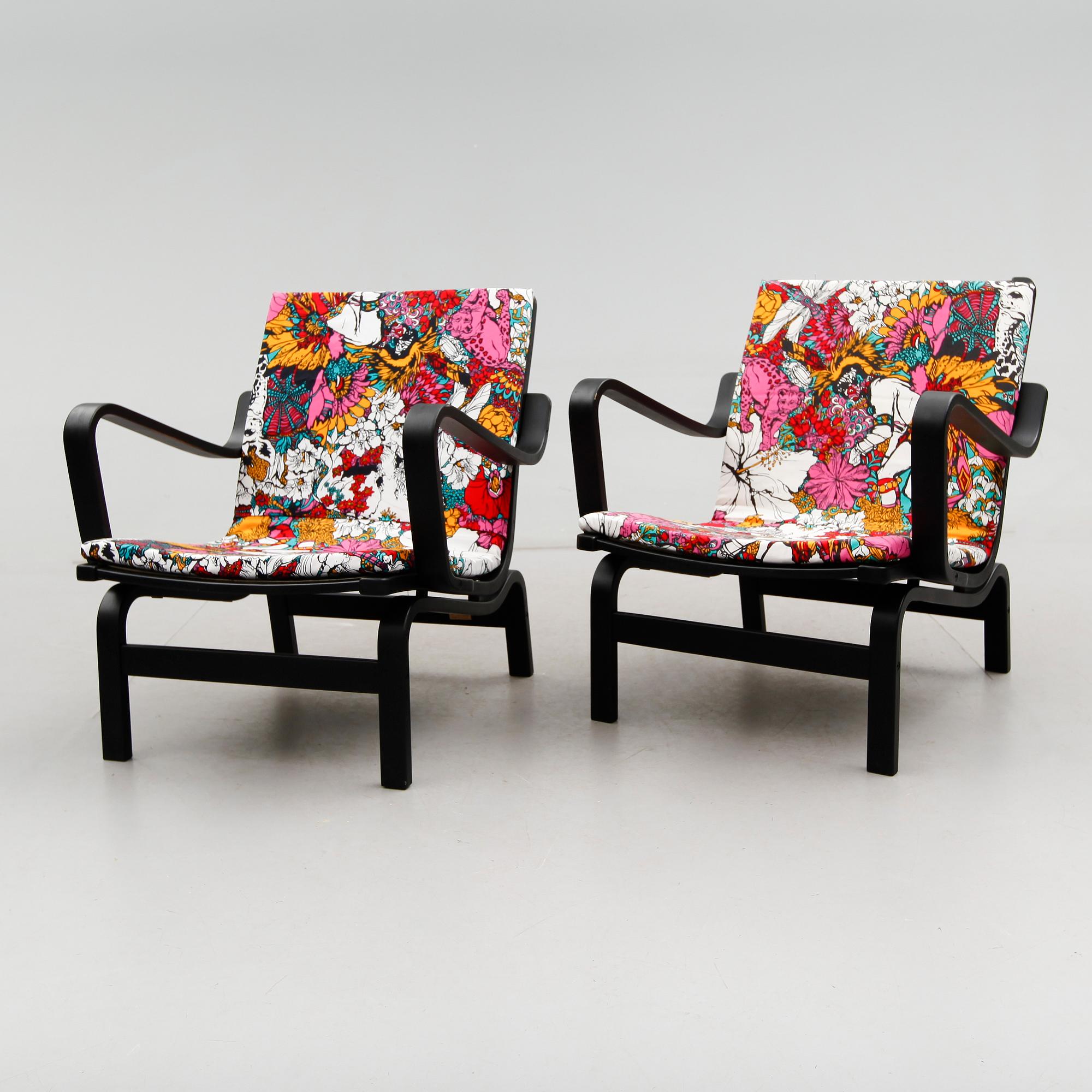 FÅTÖLJER, 1 par, Yngve Ekström, Swedese, 1900-talets andra hälft.