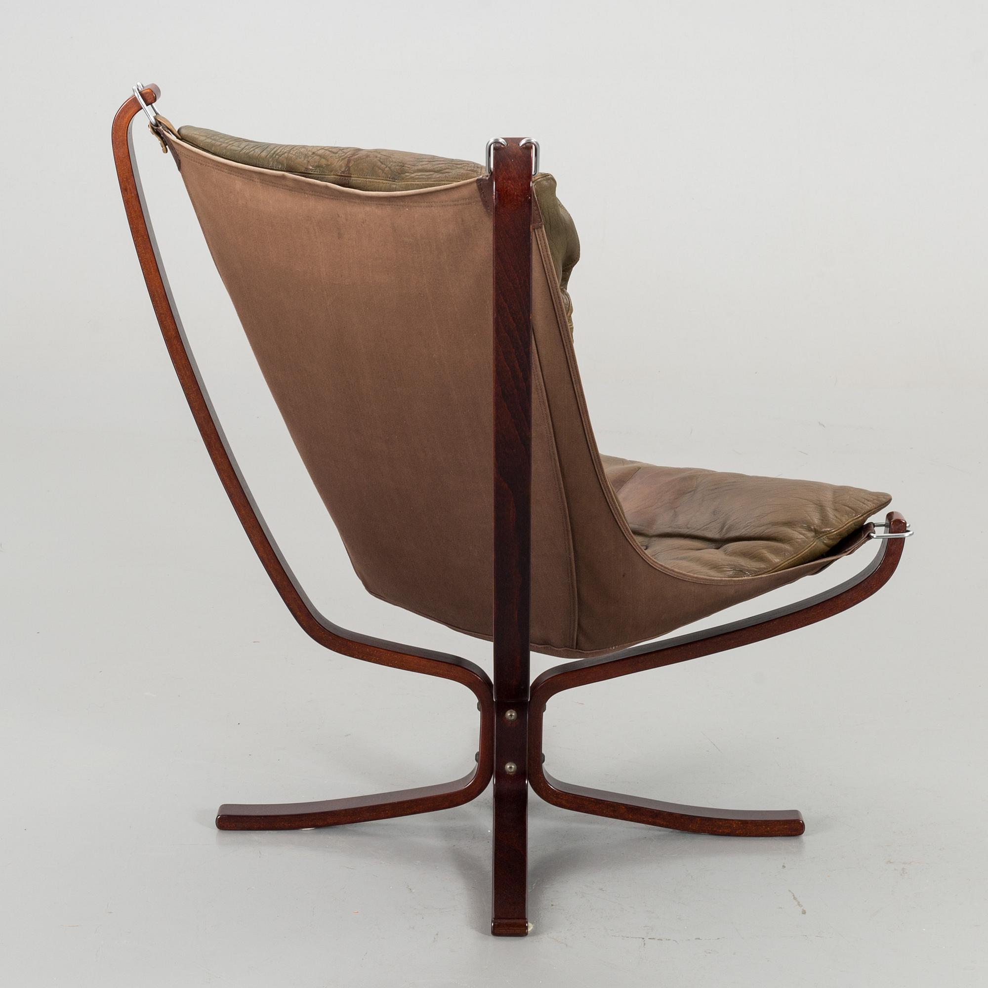 SIGURD RESSELL, armchair, "Falcon", Vatne Lenestolfabrikk, 1970s,