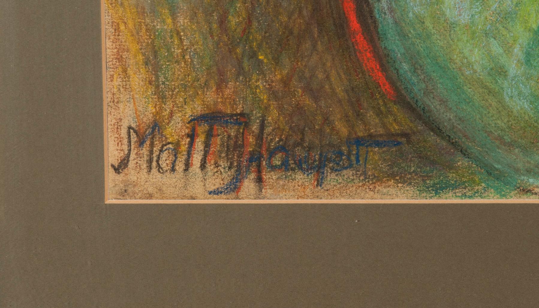 MATTI HAUPT, pastell, signerad, 1900-talets senare hälft.