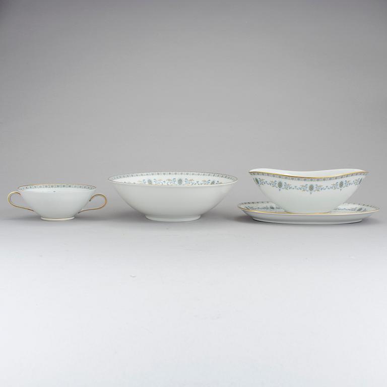 MATSERVIS, 63 delar, porslin, Krautheim, Bavaria, Tyskland, 1900-talets mitt.