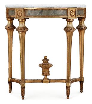 A Gustavian late 18th century console table.