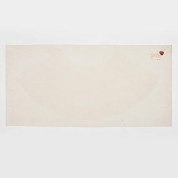 Oidentifierad konstnär, s.k. "Solfjädersmålning", Tall, Kina, 1900-tal.