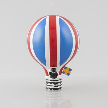Lisa Larson, a stoneware 'Luftballong' figurine, from the series "Traffic", Gustavsberg 1971-1973.