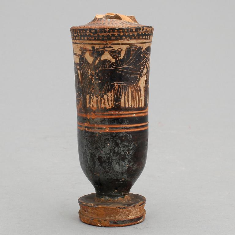 LEKYTHOS, lergods, Grekland, troligen 400-tal f Kr.