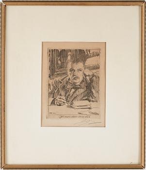 124. ANDERS ZORN, etsning (II état av II), signerad med blyerts.