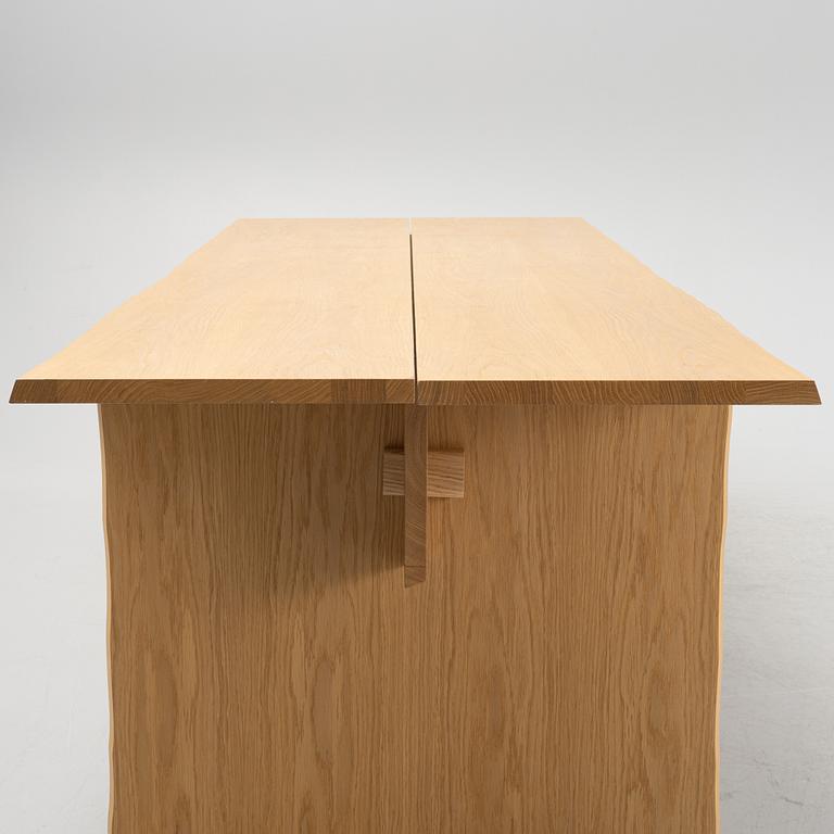 Philippe Malouin, a oak veneered dining table 'Bookmatch' for Hem.