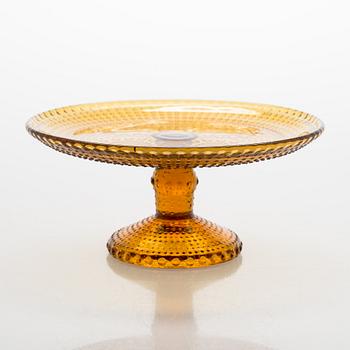 Nanny Still, servisdelar, 19 st, glas, "Grapponia", Riihimäen Lasi, Finland. Serien formgiven 1968.