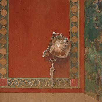 Carl Larsson, "Bronsåldern" (The Bronze Age, sketch for mural in a stairwell in Nya Elementarläroverket för flickor in Gothenburg).