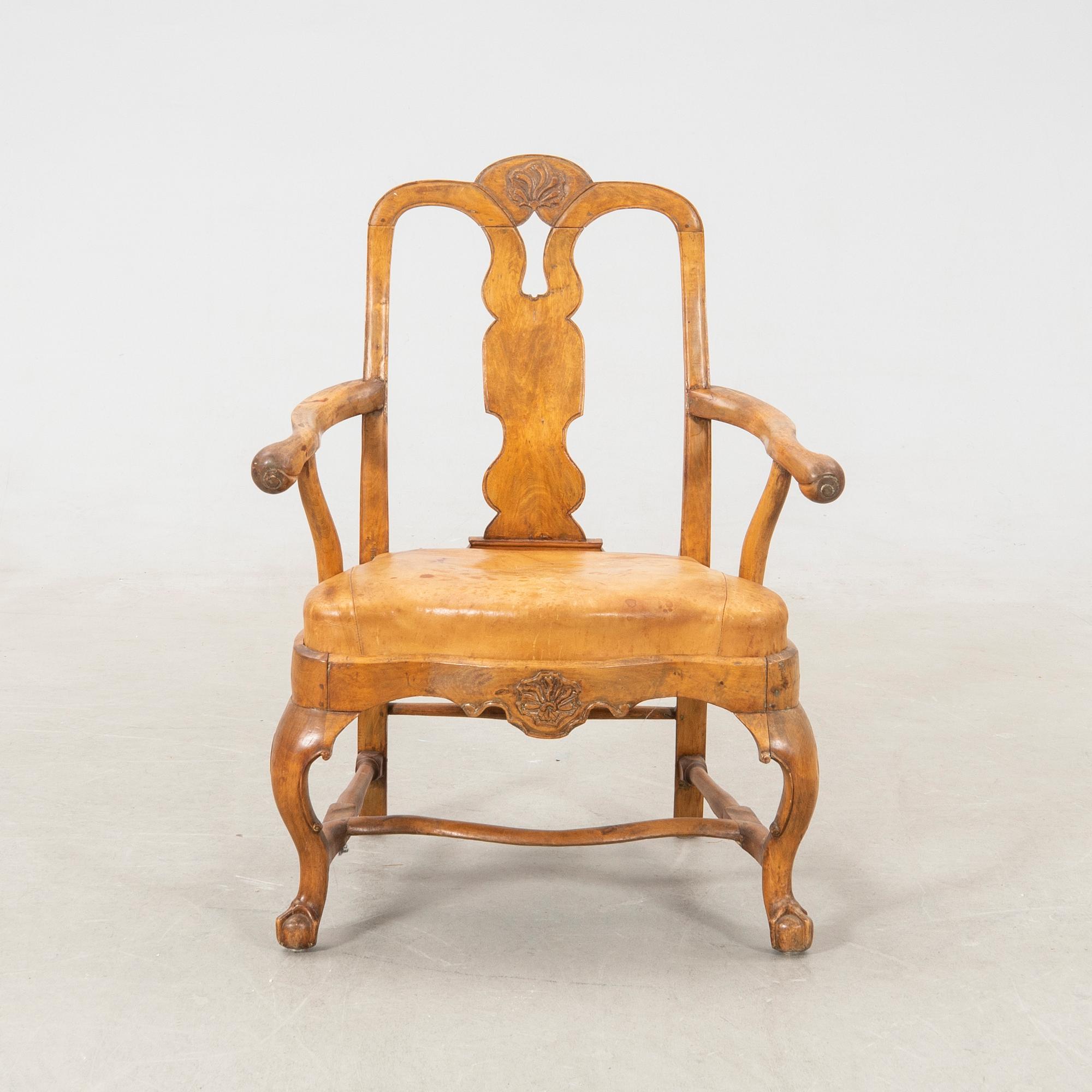 Armchair Rococo West Sweden mid-18th century.
