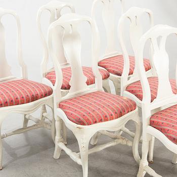 A SET OF 4+2 ROCOCO/ROCOCO STYLE CHAIRS 18TH CENTURY AND LATER.