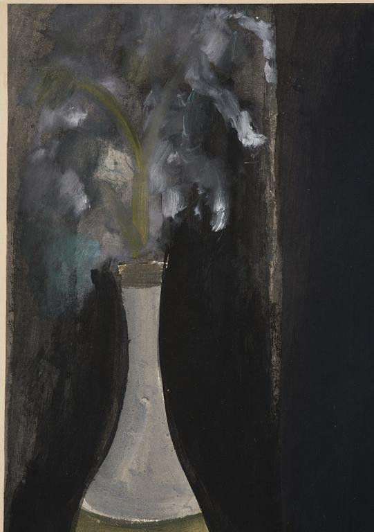Lin Fengmian, 'Lady in white with vase'.