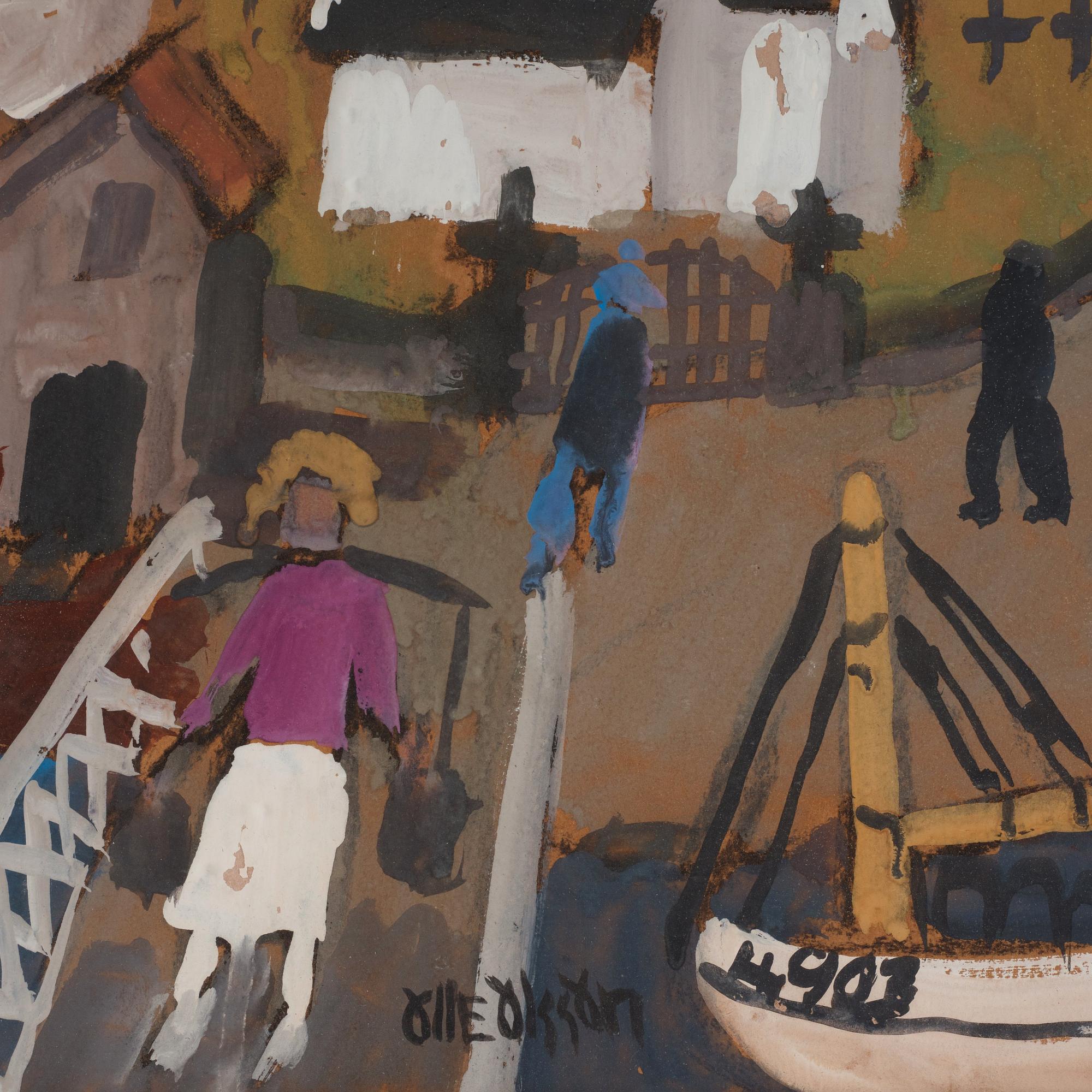 Olle Olsson-Hagalund, Motiv från Gullholmen.