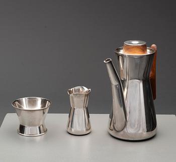 Tapio Wirkkala, COFFEE POT, SUGAR BOWL AND CREAMER.