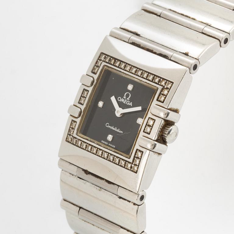 Omega, Constellation, Quadra, wristwatch, 19 x 24 mm.