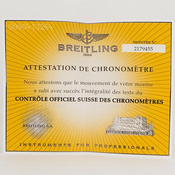 BREITLING, Chronomat Evolution, "Tachymetre", Chronometre, wristwatch, chronograph, 43,7 mm.
